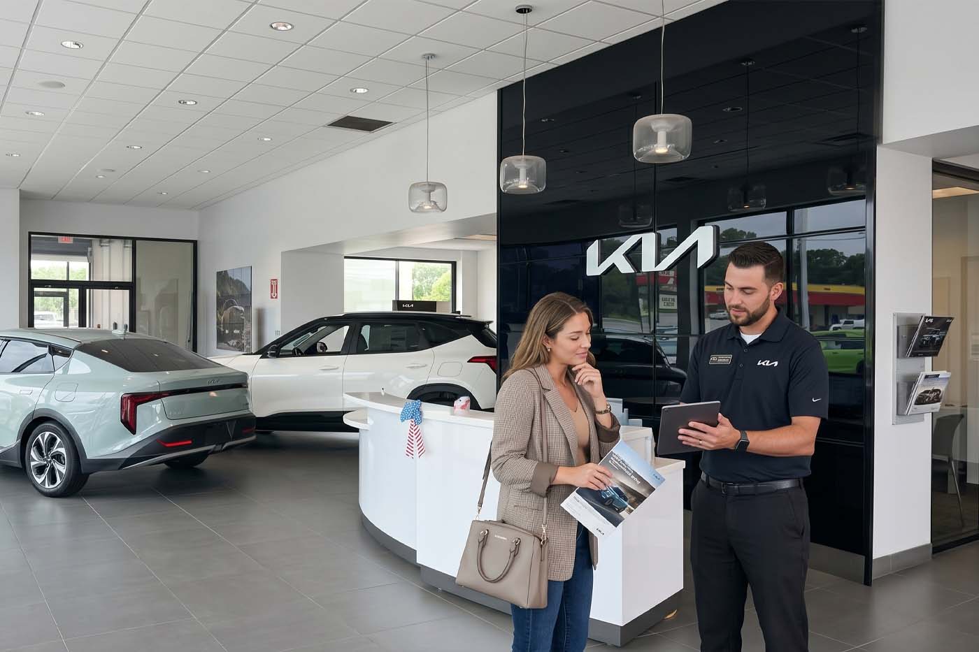 Vehicle trade appraisal at Kia of Grand Island